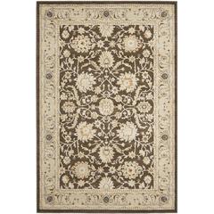FLORENTEEN, BROWN / IVORY, 5'-1" X 7'-7", Area Rug