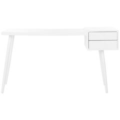 FERLI MID CENTURY SCANDINAVIAN TWO DRAWER DESK