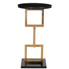CASSIDY GOLD LEAF ACCENT TABLE