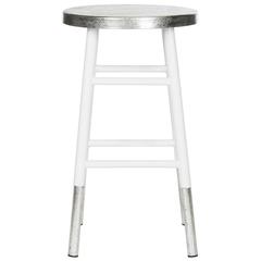 KENZIE SILVER DIPPED COUNTER STOOL, FOX3211B
