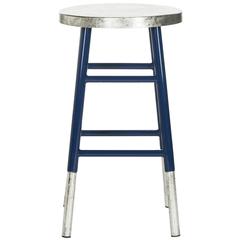 KENZIE SILVER DIPPED COUNTER STOOL, FOX3211C