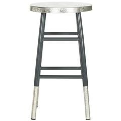 KENZIE SILVER DIPPED COUNTER STOOL, FOX3211D