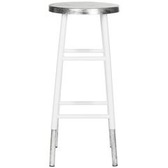 KENZIE 30''H SILVER DIPPED BAR STOOL, FOX3212B