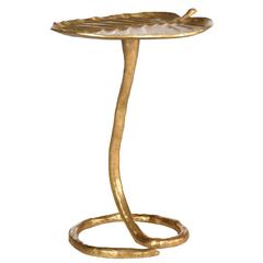 MINA GOLD FOIL PETAL SIDE TABLE