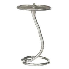 MINA SILVER FOIL PETAL SIDE TABLE