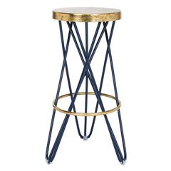 LORNA GOLD LEAF BAR STOOL, FOX3254B