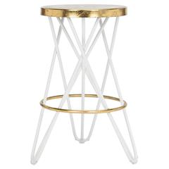 LORNA GOLD LEAF COUNTER STOOL, FOX3255A