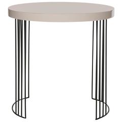 KELLY MID CENTURY SCANDINAVIAN LACQUER SIDE TABLE, FOX4201C