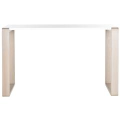 BARTHOLOMEW MID CENTURY SCANDINAVIAN LACQUER CONSOLE TABLE, FOX4209B