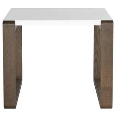 BARTHOLOMEW MID CENTURY SCANDINAVIAN LACQUER END TABLE, FOX4211A