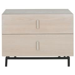 HERSCHEL MID CENTURY SCANDINAVIAN LACQUER TWO DRAWER CABINET, FOX4225B