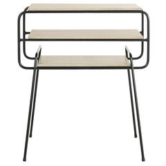 MARCEL RETRO MID CENTURY THREE TIER END TABLE