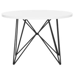 VIDA RETRO MID CENTURY LACQUER END TABLE