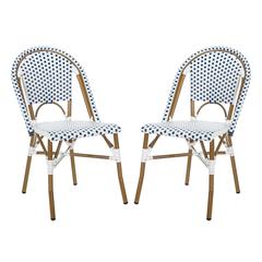 Salcha Indoor-Outdoor French Bistro Stacking Side Chair (Set of 2)