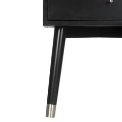 LYLA MID CENTURY RETRO SILVER CAP NIGHTSTAND, FOX6234D