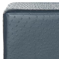 JULIAN FAUX OSTRICH TRAY OTTOMAN/COFFEE TABLE, FOX6243B