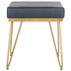 JENINE FAUX OSTRICH SQUARE BENCH, FOX6248B