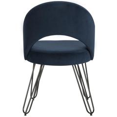 JORA VELVET RETRO DINING CHAIR