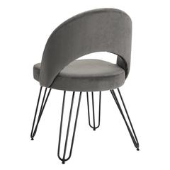 JORA VELVET RETRO SIDE CHAIR, FOX6296B-SET2