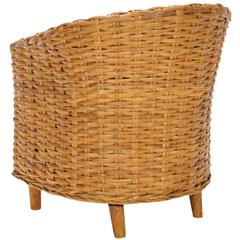 OMNI RATTAN BARREL CHAIR, FOX6501A