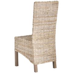 PEMBROOKE 19''H RATTAN SIDE CHAIR, FOX6520B-SET2