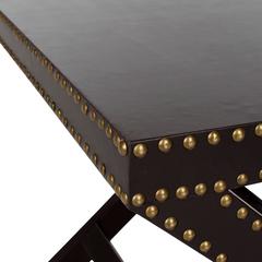 JEANINE X END TABLE CHARCOAL
