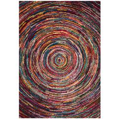 FIESTA SHAG, MULTI, 5'-1" X 7'-6", Area Rug, FSG360M-5