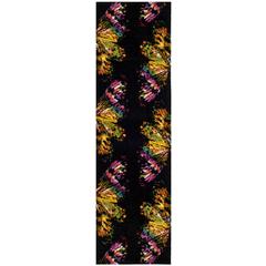 FIESTA SHAG, BLACK / YELLOW, 2'-3" X 8', Area Rug