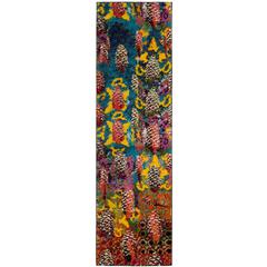 FIESTA SHAG, TURQUOISE / MULTI, 2'-3" X 8', Area Rug, FSG369K-28