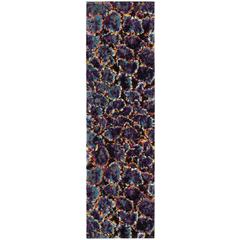FIESTA SHAG, TURQUOISE / MULTI, 2'-3" X 8', Area Rug, FSG371K-28