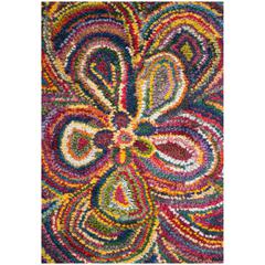 FIESTA SHAG, MULTI, 5'-1" X 7'-6", Area Rug, FSG383M-5