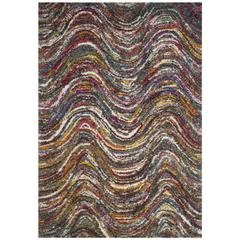 FIESTA SHAG, MULTI, 5'-1" X 7'-6", Area Rug, FSG386M-5