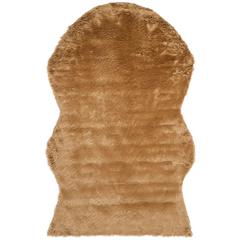 FAUX SHEEP SKIN, CAMEL, 4' X 6', Area Rug