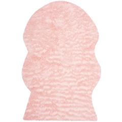 FAUX SHEEP SKIN, PINK, 4' X 6', Area Rug