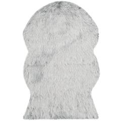 FAUX SHEEP SKIN, LIGHT GREY, 4' X 6', Area Rug