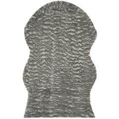 FAUX SHEEP SKIN, DARK GREY, 5' X 8', Area Rug
