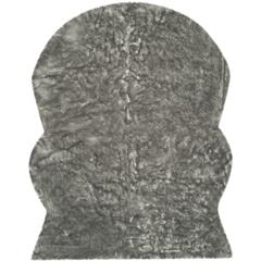 FAUX SHEEP SKIN, DARK GREY, 8' X 10', Area Rug