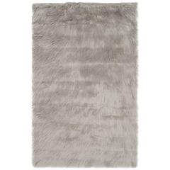 FAUX SHEEP SKIN, GREY, 2'-6" X 4', Area Rug