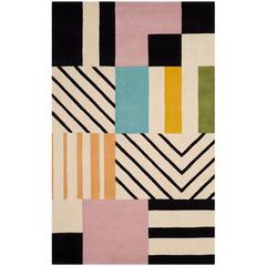 FIFTH AVENUE, IVORY / BLACK, 5' X 8', Area Rug, FTV122A-5