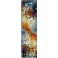 GALAXY, ORANGE / MULTI, 2'-3" X 8', Area Rug, GAL109D-28