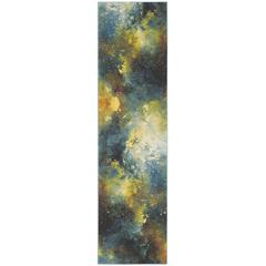 GALAXY, BLUE / MULTI, 2'-3" X 8', Area Rug