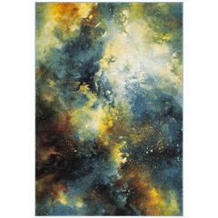 GALAXY, BLUE / MULTI, 5'-3" X 7'-6", Area Rug