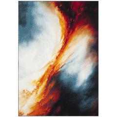 GALAXY, ORANGE / MULTI, 4' X 6', Area Rug, GAL112D-4