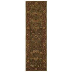 GOLDEN JAIPUR, GREEN / RUST, 2'-3" X 8', Area Rug