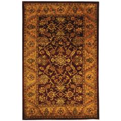 GOLDEN JAIPUR, BURGUNDY / GOLD, 5'-0" X 8'-0", Area Rug