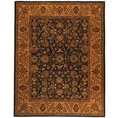GOLDEN JAIPUR, BLACK / GOLD, 7'-6" X 9'-6", Area Rug