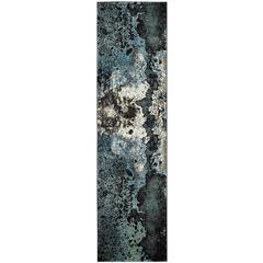 GLACIER, BLUE / MULTI, 2'-3" X 10', Area Rug, GLA124B-210