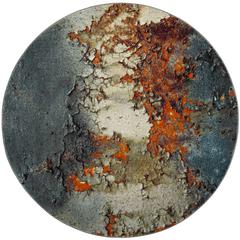 GLACIER, BLUE / MULTI, 5'-3" X 5'-3" Round, Area Rug, GLA125B-5R