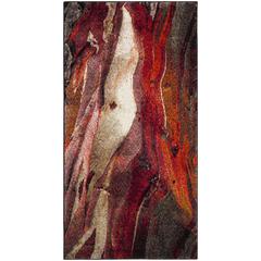 GLACIER, RED / MULTI, 2'-7" X 5', Area Rug