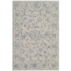 GLAMOUR, SILVER / IVORY, 2' X 3', Area Rug